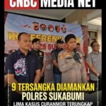 Lima Kasus Curanmor Terungkap, Sembilan Tersangka Diamankan Polres Sukabumi