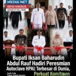 Bupati Iksan Baharudin Abdul Rauf Hadiri Peresmian Autoclave HPAL Terbesar di Dunia, Perkuat Komitmen Industri Nikel Hijau