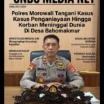 Polres Morowali Tangani Kasus Penganiayaan Hingga Korban Meninggal Dunia Di Desa Bahomakmur