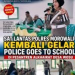 Sat Lantas Polres Morowali Kembali Gelar Police Goes To School di Pesantren Alkhairat Desa Wosu